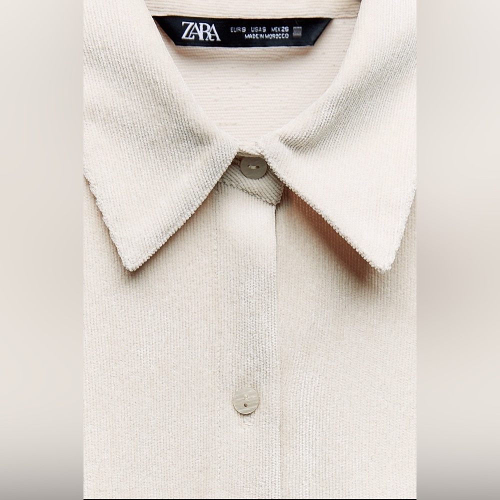 Zara Beige Corduroy Top and Pants - Picture 7 of 12
